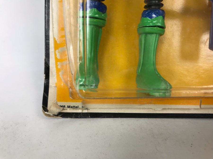 Vintage 1968 Mattel's Man In Space Callisto Major Matt Mason's Friend From Jupiter The Mysterious Alien With Advanced Mental Powers Action Figure Toy In Damage Packaging [Photo 15]