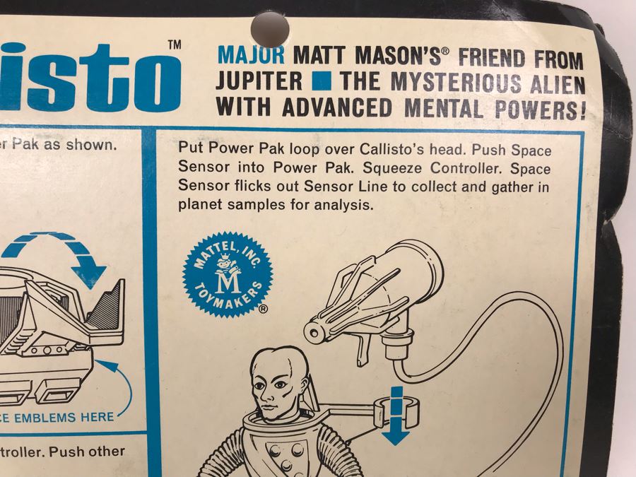 Vintage 1968 Mattel's Man In Space Callisto Major Matt Mason's Friend From Jupiter The Mysterious Alien With Advanced Mental Powers Action Figure Toy In Damage Packaging [Photo 21]