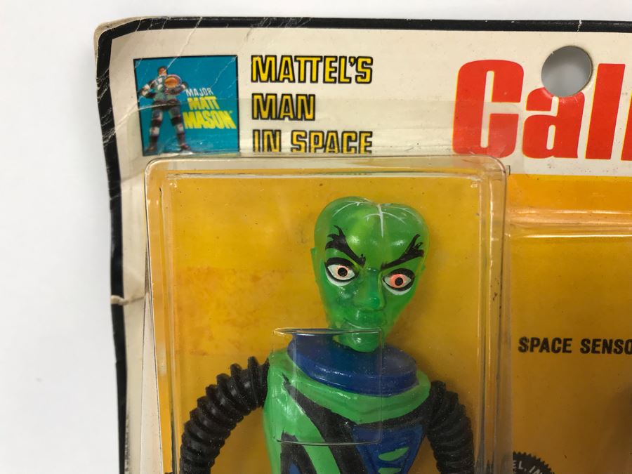 Vintage 1968 Mattel's Man In Space Callisto Major Matt Mason's Friend From Jupiter The Mysterious Alien With Advanced Mental Powers Action Figure Toy In Damage Packaging [Photo 3]