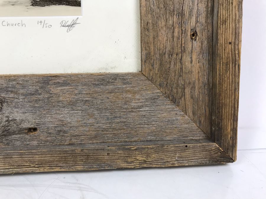 Limited Edition Hand Signed Photograph Titled 'Church' Bodie State Historic Park, CA In Rustic Wooden Frame By Roy Kerckhoffs Eyeball Photography 8' X 12' [Photo 8]