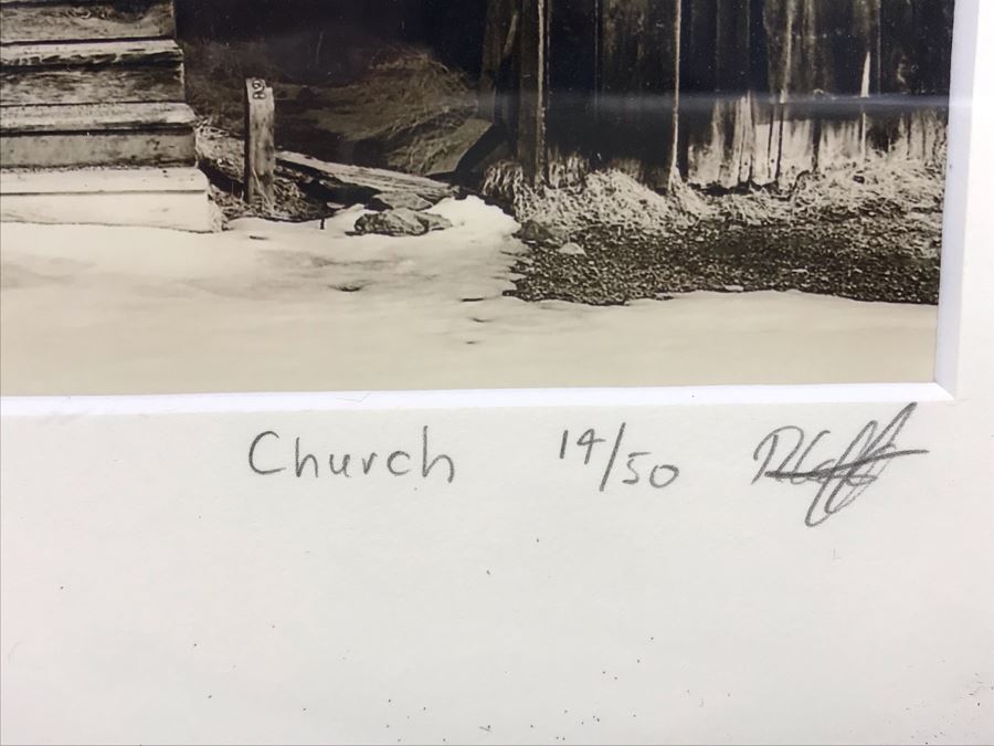 Limited Edition Hand Signed Photograph Titled 'Church' Bodie State Historic Park, CA In Rustic Wooden Frame By Roy Kerckhoffs Eyeball Photography 8' X 12' [Photo 3]