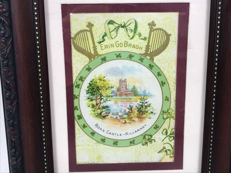Pair Of Framed Antique Irish Postcards [Photo 6]