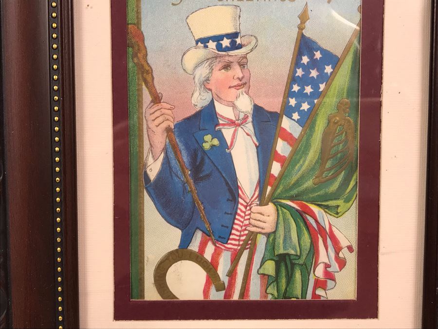 Pair Of Framed Antique Irish Postcards [Photo 5]