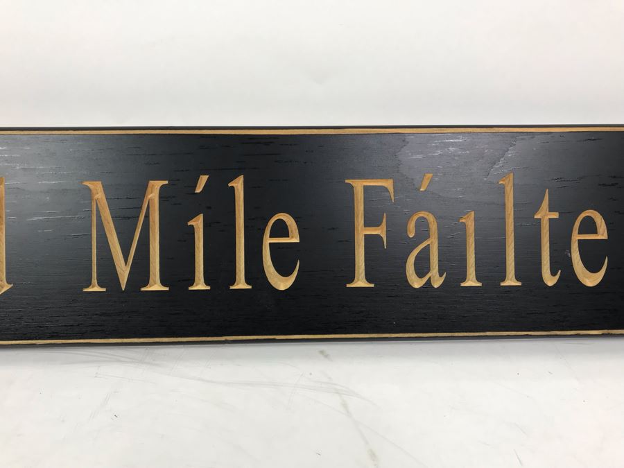 New Wooden Irish Sign Cead Mile Failte Retails $75 30' X 5' [Photo 3]