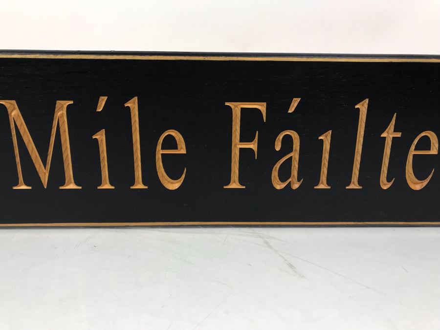 New Wooden Irish Sign Cead Mile Failte Retails $75 30' X 5' [Photo 4]