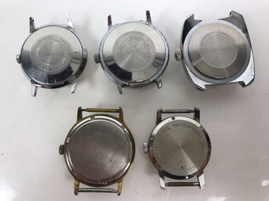 (5) Working Mechanical Watches - (3) Timex, (1) Robert Lang, (1) Croton [Photo 10]