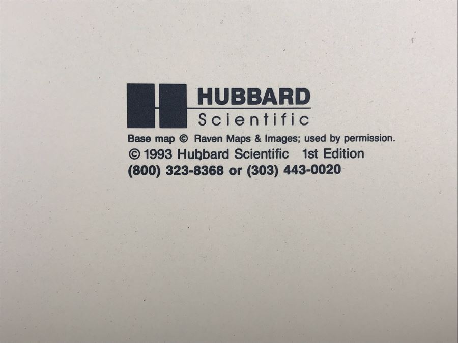 Vintage 1993 1st Edition Plastic Topographical Map Of California By Hubbard Scientific [Photo 7]