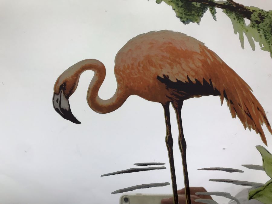 Vintage Flamingo Mirror 29' X 21' [Photo 3]