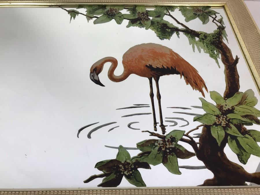 Vintage Flamingo Mirror 29' X 21' [Photo 2]