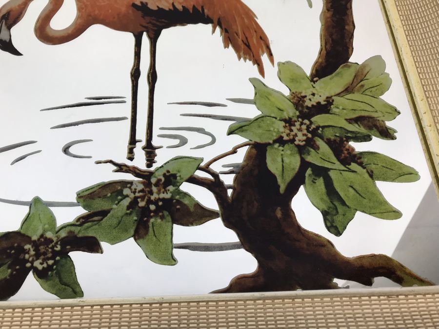 Vintage Flamingo Mirror 29' X 21' [Photo 4]