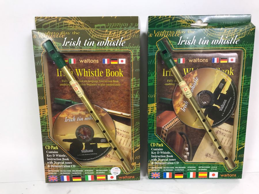 Pair Of New Irish Tin Whistles Retails $58