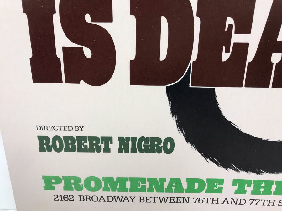 P.S. Your Cat Is Dead! James Kirkwood Cardboard Theatre Poster Promenade Theatre 2162 Broadway 14' X 22' [Photo 5]