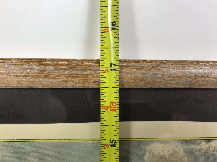 Hand Colored Map City Of New York 1853 Ponte Vecchio Reproduction 1960 Framed 29' X 17' [Photo 24]