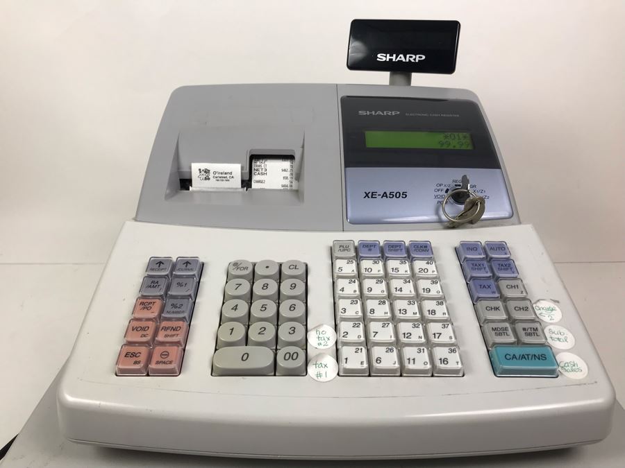 SHARP Electronic Cash Register Model XE-A505 [Photo 6]