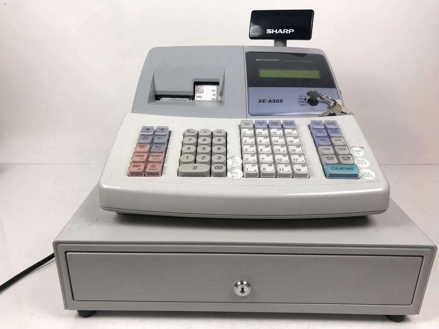SHARP Electronic Cash Register Model XE-A505 [Photo 10]