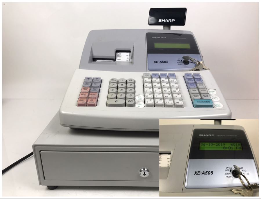 SHARP Electronic Cash Register Model XE-A505 [Photo 2]