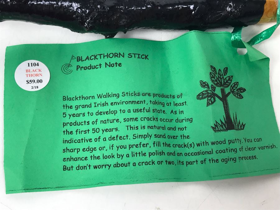 Pair Of Irish Blackthorn Walking Sticks - Similar Gifted To JFK And Ronald Reagan Retails $118 [Photo 8]