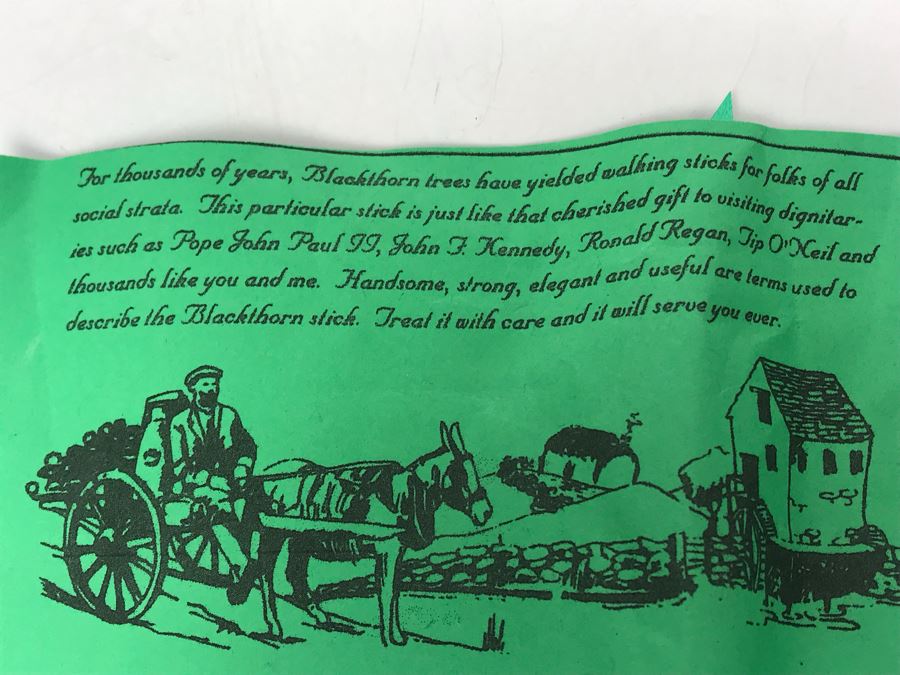 Pair Of Irish Blackthorn Walking Sticks - Similar Gifted To JFK And Ronald Reagan Retails $118 [Photo 11]