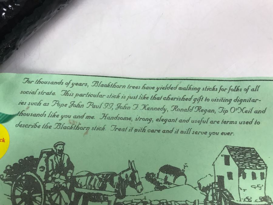 Pair Of Irish Blackthorn Walking Sticks - Similar Gifted To JFK And Ronald Reagan Retails $118 [Photo 4]