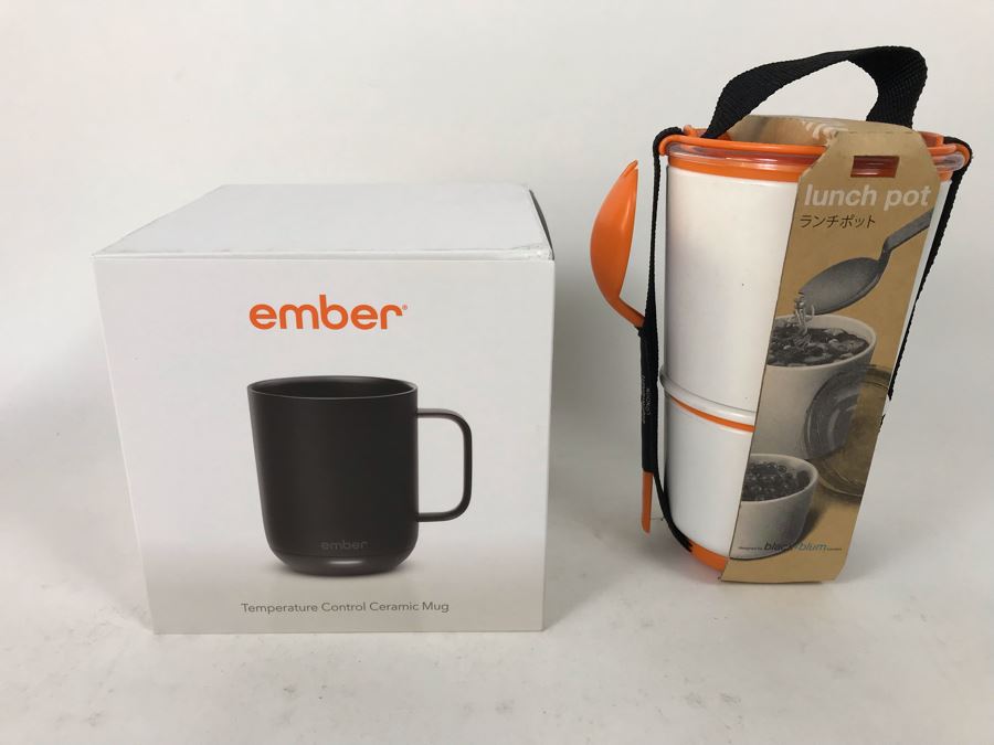 New Ember Temperature Control Ceramic Mug And New Lunch Pot
