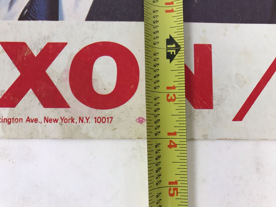 Vintage Nixon / Agnew Political Campaign Cardboard Poster Official Nixon Material 22' X 14' [Photo 11]