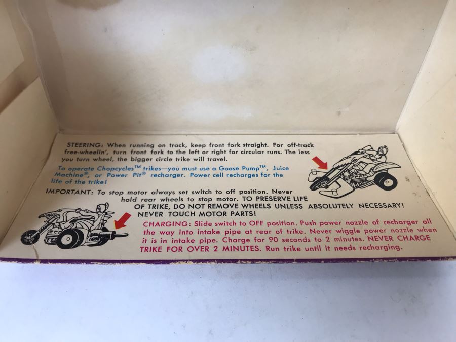 Vintage 1971 Mattel Chopcycles No. 5629 Blown Torch - See Damage To Box [Photo 15]