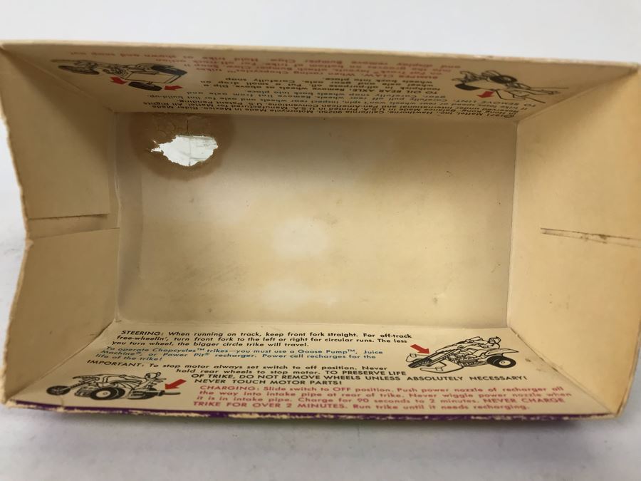 Vintage 1971 Mattel Chopcycles No. 5629 Blown Torch - See Damage To Box [Photo 14]