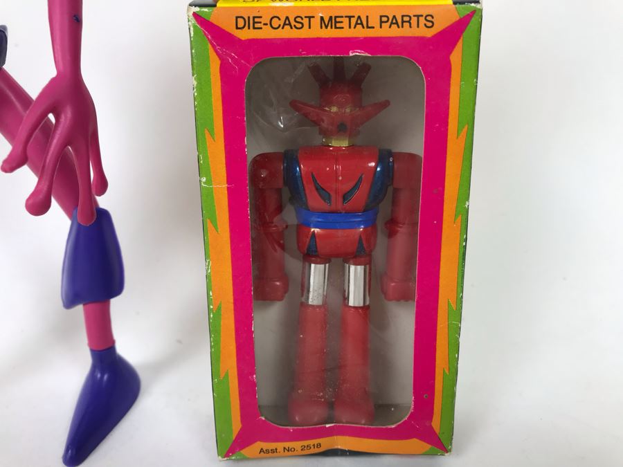 Vintage 1969 Rare Mattel Major Matt Mason Alien Scorpio 8' Action Figure And Vintage 1978 New In Box Mattel Shogun Warriors Dragun Die-Cast Metal Parts Action Figure Robot [Photo 6]