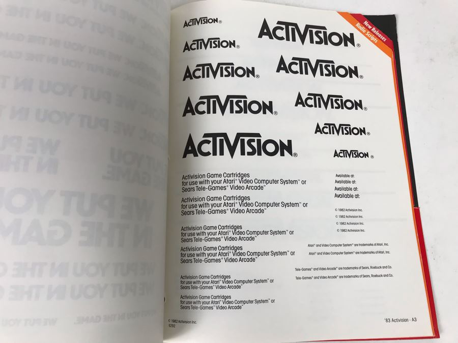 Vintage Activision 1983 Co-Op Ad Planner - See Photos For Games [Photo 16]