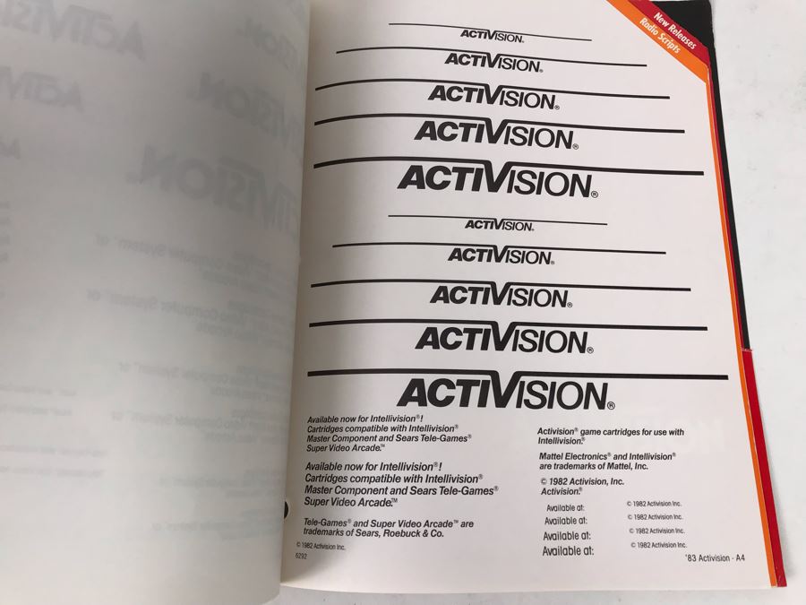 Vintage Activision 1983 Co-Op Ad Planner - See Photos For Games [Photo 17]