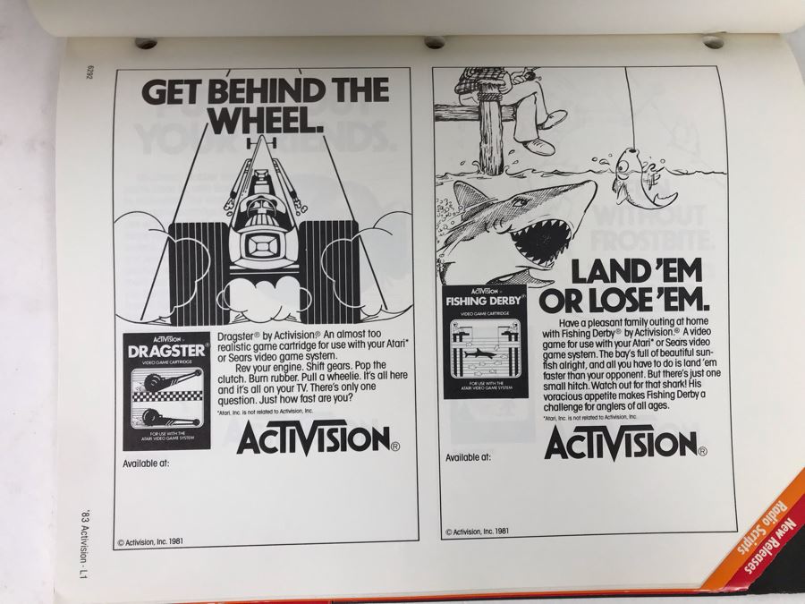 Vintage Activision 1983 Co-Op Ad Planner - See Photos For Games [Photo 7]