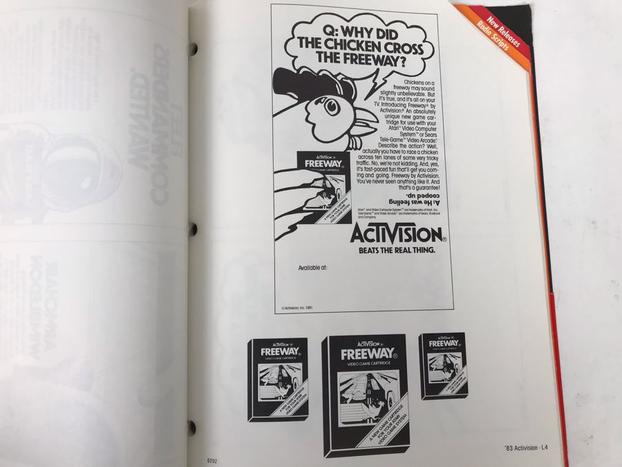 Vintage Activision 1983 Co-Op Ad Planner - See Photos For Games [Photo 8]