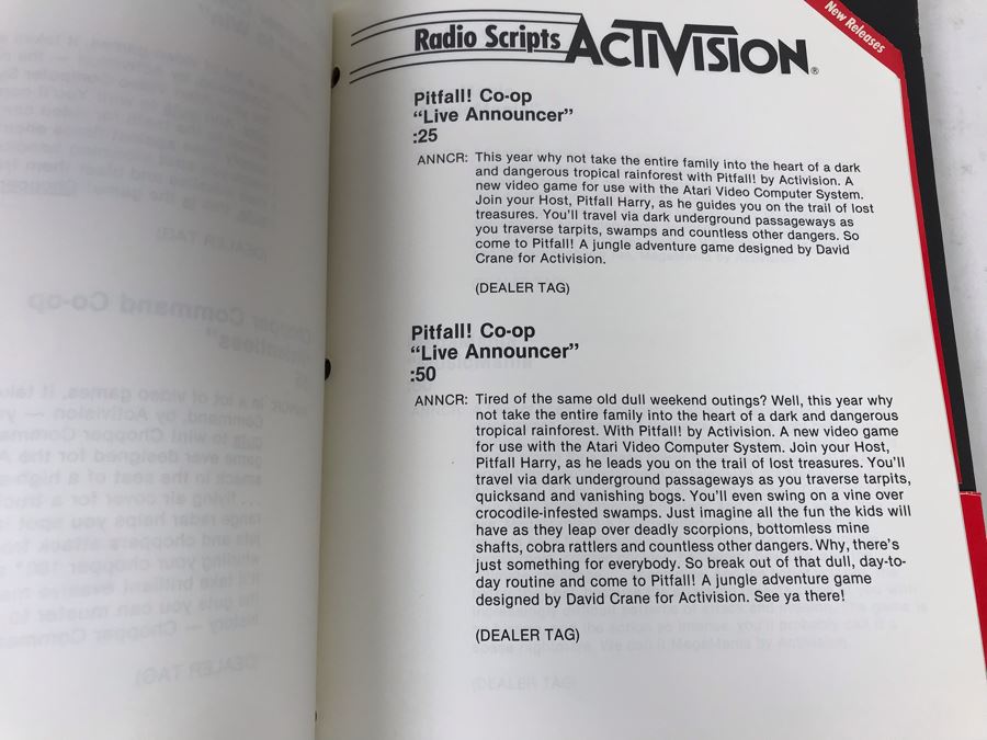 Vintage Activision 1983 Co-Op Ad Planner - See Photos For Games [Photo 18]