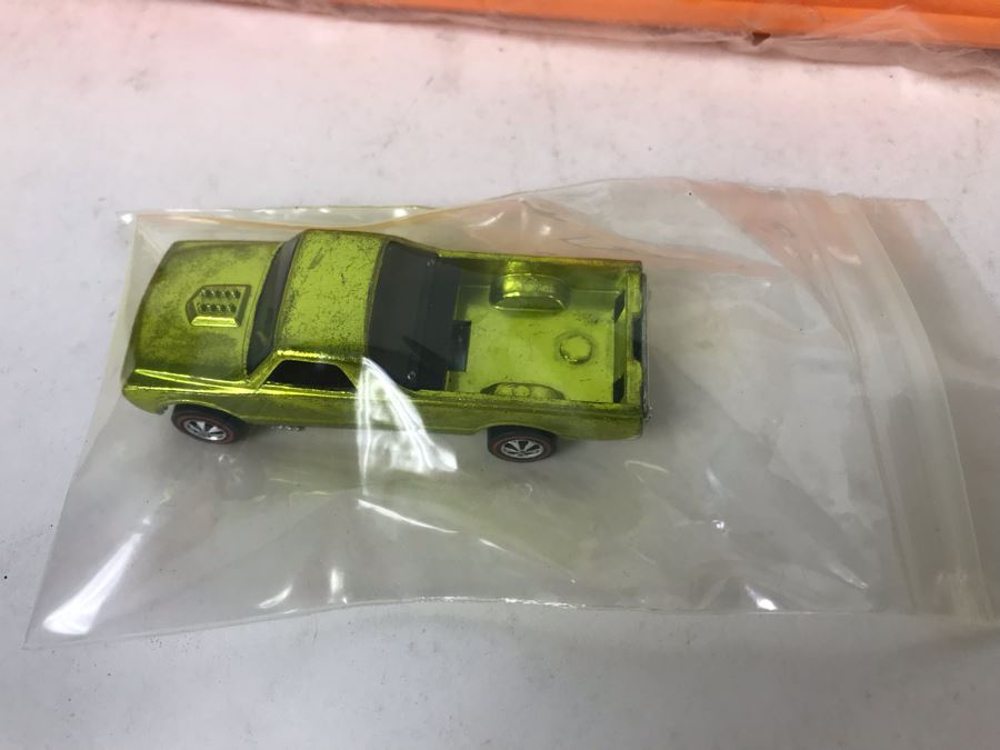Vintage 1970 Mattel SkyPort With New 1968 Redline Hot Wheels Car Custom Fleetside Stock No. 10655 Missing Outer Box - See Photos [Photo 3]