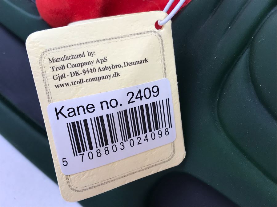 Vintage Kane DAM Troll Doll By Thomas Dam From Denmark Troll Company No. 2409 Christmas Sleigh New With Tags [Photo 11]