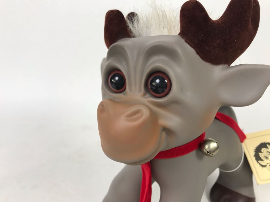 Vintage Rensdyr DAM Troll Doll By Thomas Dam From Denmark Troll Company No. 2410  New With Tags [Photo 2]