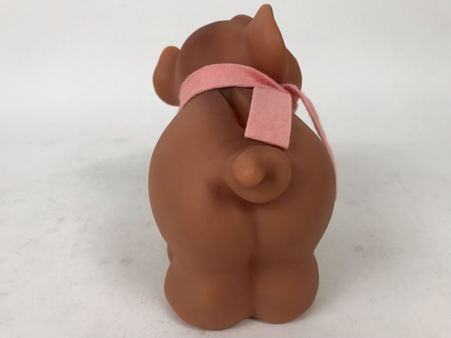 Vintage Gris DAM Troll Doll By Thomas Dam From Denmark Troll Company No. 442 Piggy Bank New With Tags [Photo 5]