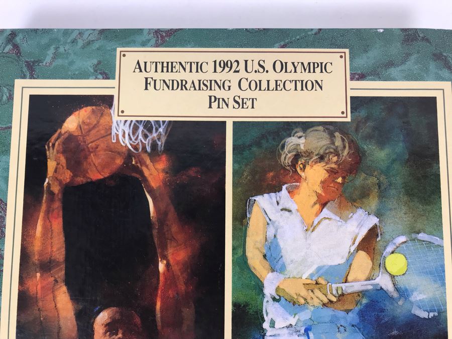 Collection Of 48 Vintage 1992 U.S. Olympic Pins With Authentic 1992 U.S. Olympic Fundraising Collection Pin Set Holder [Photo 10]