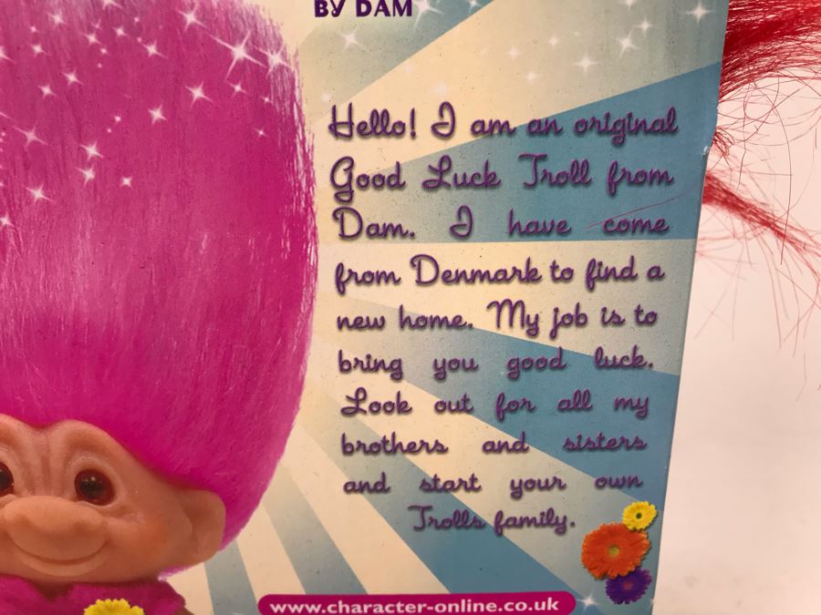 Vintage 2005 Super Hero DAM Troll Doll By Thomas Dam From Denmark Troll Company No. 01973 New In Box [Photo 9]