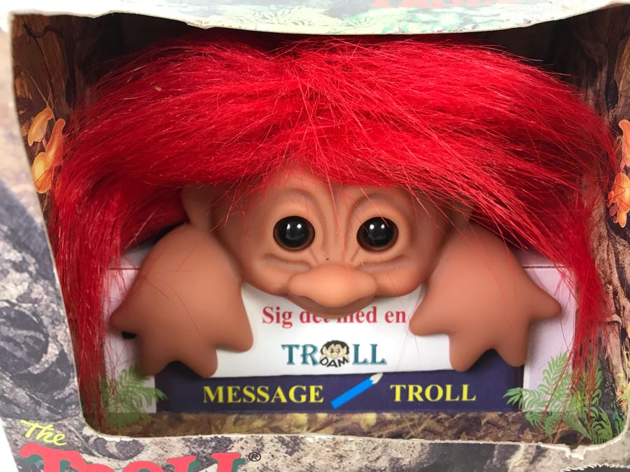 Vintage Computer Troll DAM Troll Doll By Thomas Dam From Denmark Troll Company New In Box [Photo 4]
