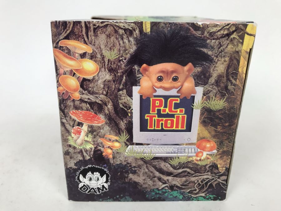 Vintage Computer Troll DAM Troll Doll By Thomas Dam From Denmark Troll Company New In Box [Photo 9]