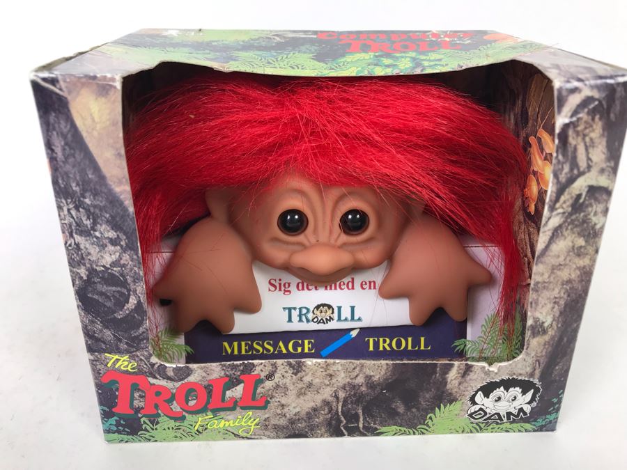 Vintage Computer Troll DAM Troll Doll By Thomas Dam From Denmark Troll Company New In Box [Photo 1]
