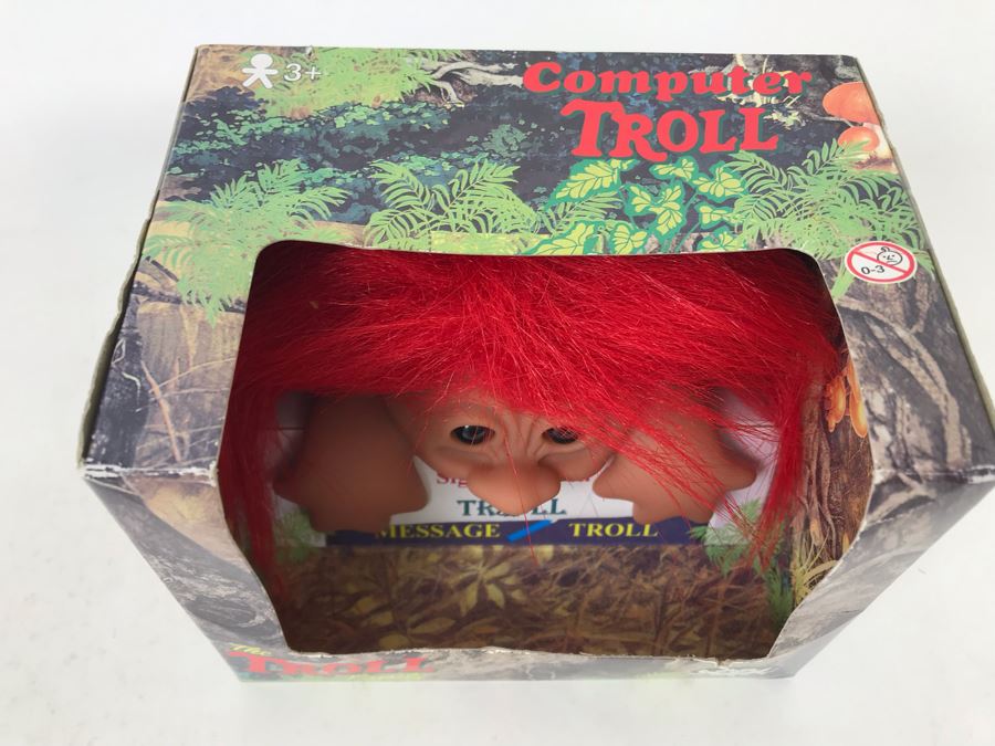 Vintage Computer Troll DAM Troll Doll By Thomas Dam From Denmark Troll Company New In Box [Photo 3]