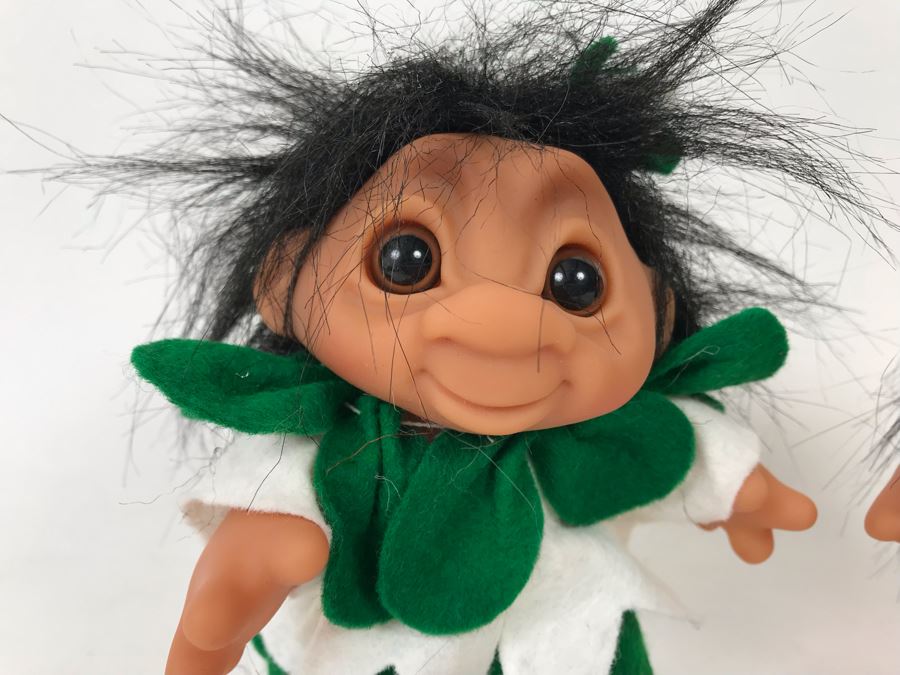Pair Of Vintage 1984 DAM Troll Doll By Thomas Dam From Pair Of Vintage 1984 DAM Troll Doll By Thomas Dam From