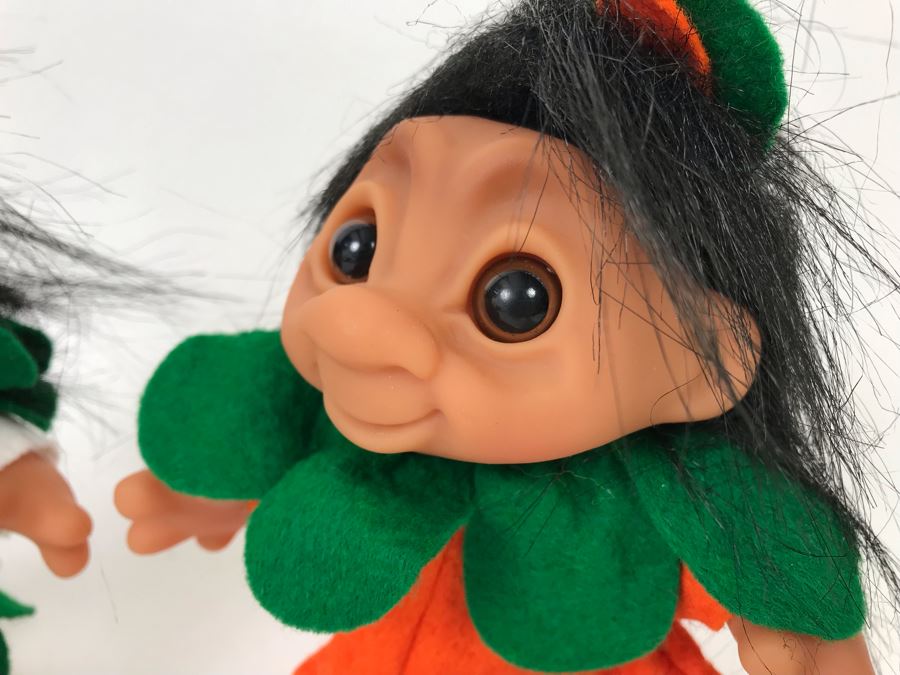 Pair Of Vintage 1984 DAM Troll Doll By Thomas Dam From Denmark Troll Company 6'H [Photo 3]