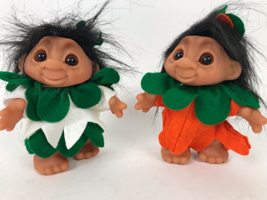 Pair Of Vintage 1984 DAM Troll Doll By Thomas Dam From Denmark Troll Company 6'H [Photo 4]