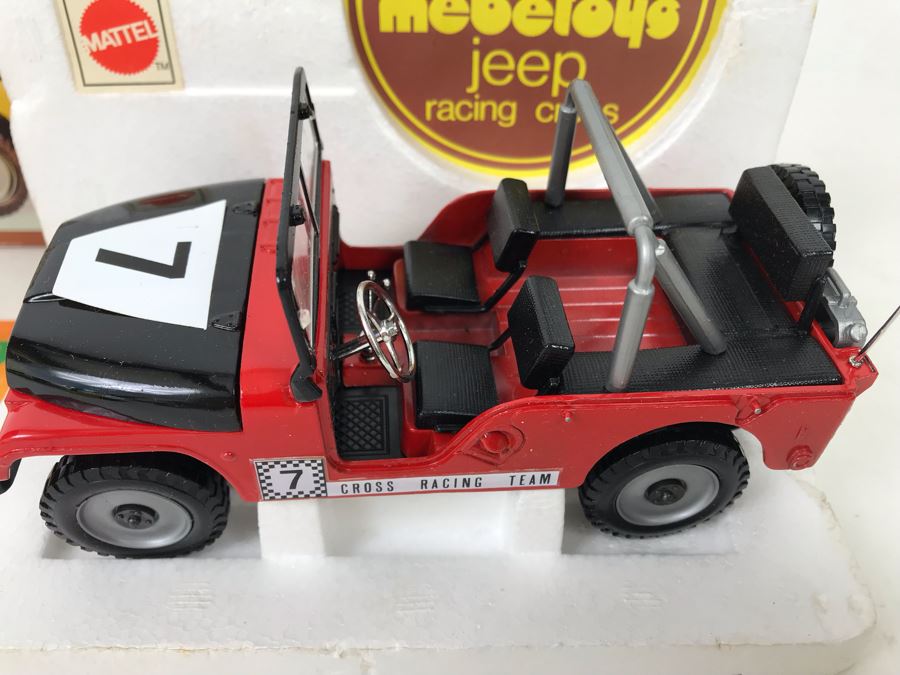 Vintage Mattel Mebetoys Diecast Car Jeep Racing Cross Made In Italy 1:25 Scale 8575 New In Box [Photo 4]