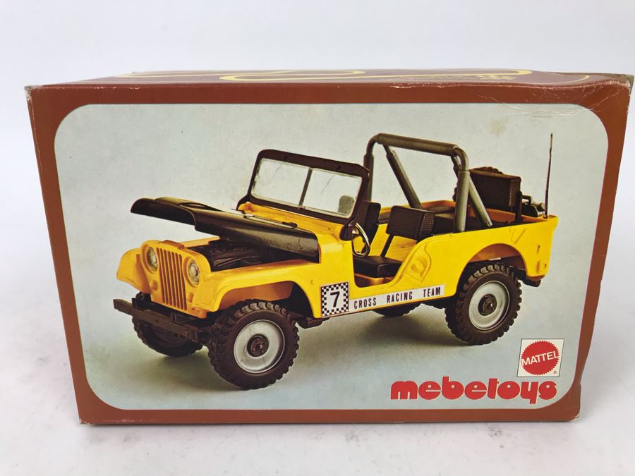 Vintage Mattel Mebetoys Diecast Car Jeep Racing Cross Made In Italy 1:25 Scale 8575 New In Box [Photo 8]