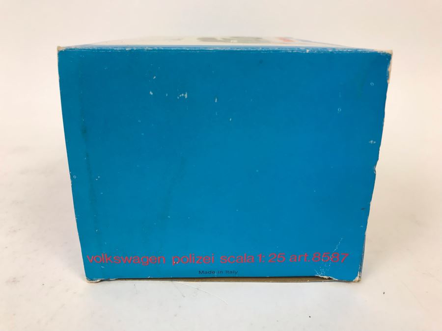 Vintage Mattel Mebetoys Diecast Car Volkswagen Polizei Made In Italy 1:25 Scale 8587 New In Box [Photo 9]