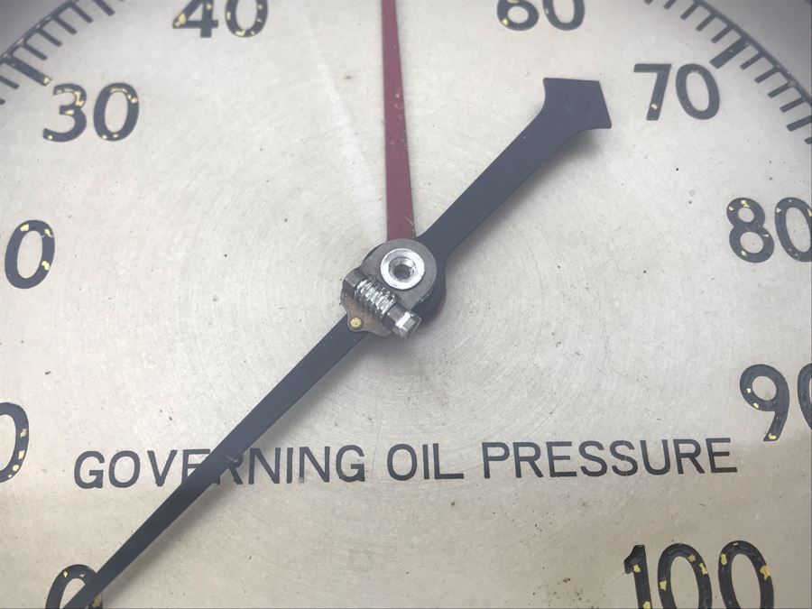 Vintage Brass Governing Oil Pressure Nautical Gauge By US Gauge Co N.Y. 7.5'W [Photo 5]